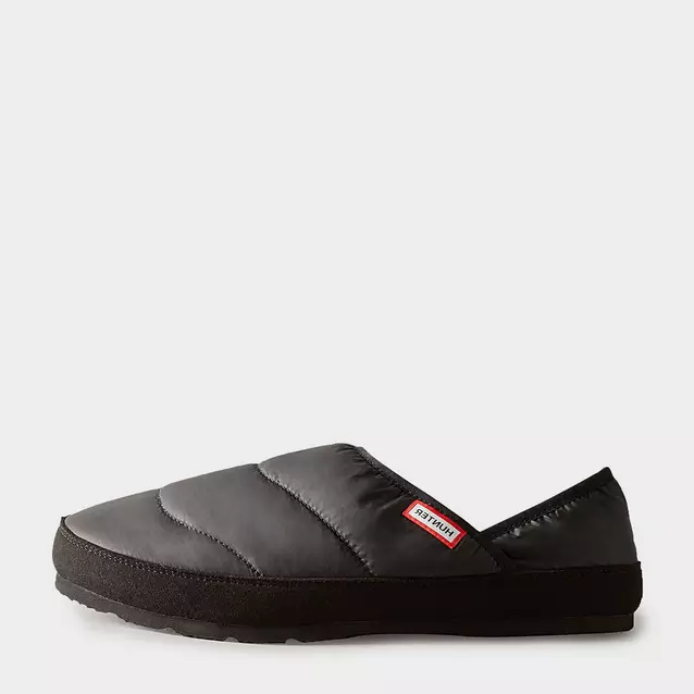 Hunter Men s Puffer Slippers Blacks