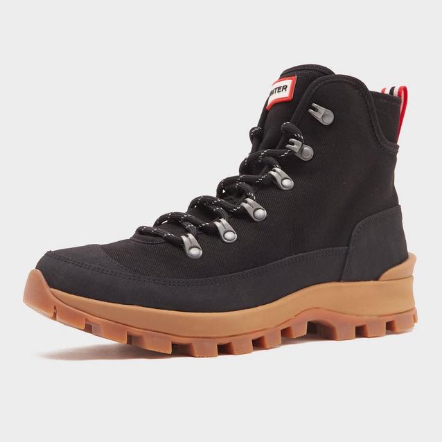 Hunter Men’s Canvas Desert Commando Boots Blacks