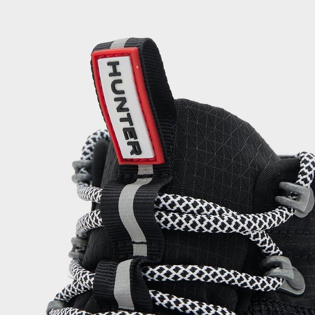 Hunter Men’s Travel Explorer LaceUp Commando Boots Blacks