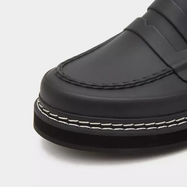 Hunter Women's Refined Stitch Penny Loafers | Blacks