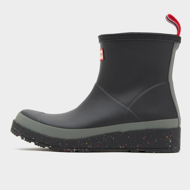 【美品】 HUNTER PLAY DOT BOOT UK6 25cm Hunter Women's Play Short Speckle Sole Boots | Blacks