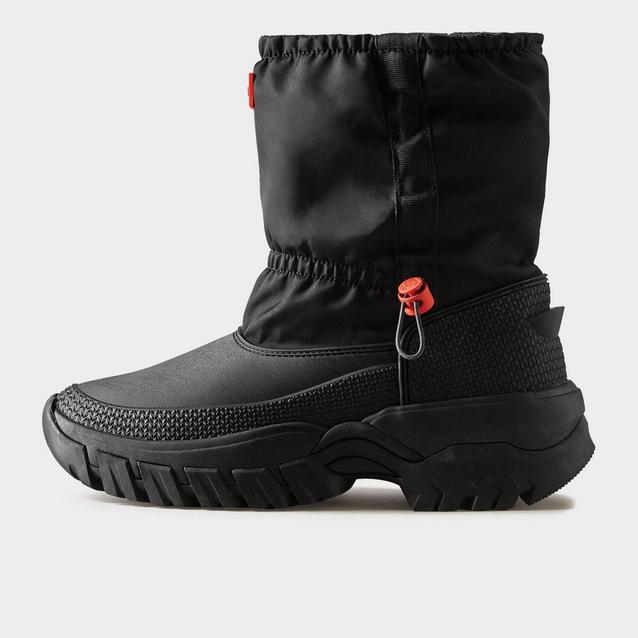 Black short 2024 snow boots