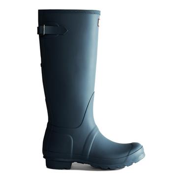 Navy Hunter Women's Original Tall Back Adjustable Wellington Boots