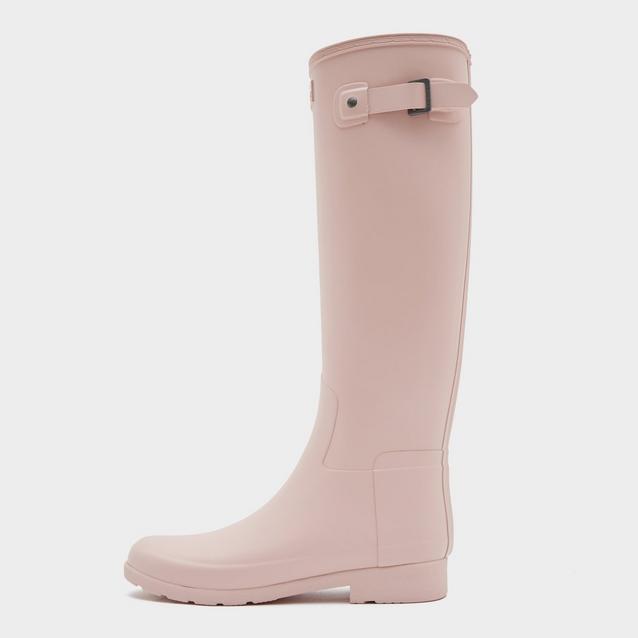 Tall pink outlet hunter rain boots