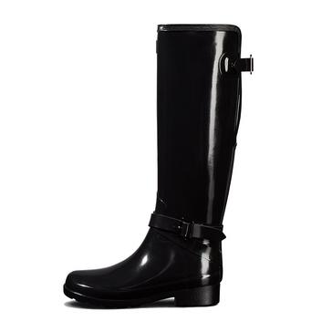 Black Hunter Women’s Original Refined Adjustable Tall Gloss Wellington Boots
