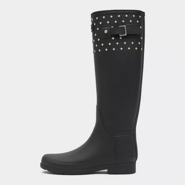 Hunter Women s Refined Tall Studded Cuff Wellington Boots Ultimate Outdoors