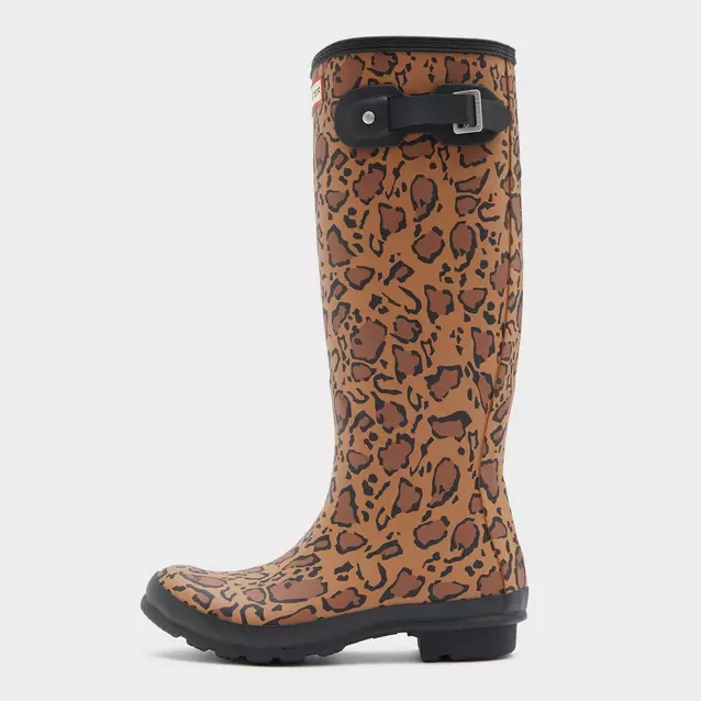 Hunter Women s Original Tall Leopard Print Wellington Boots Ultimate Outdoors