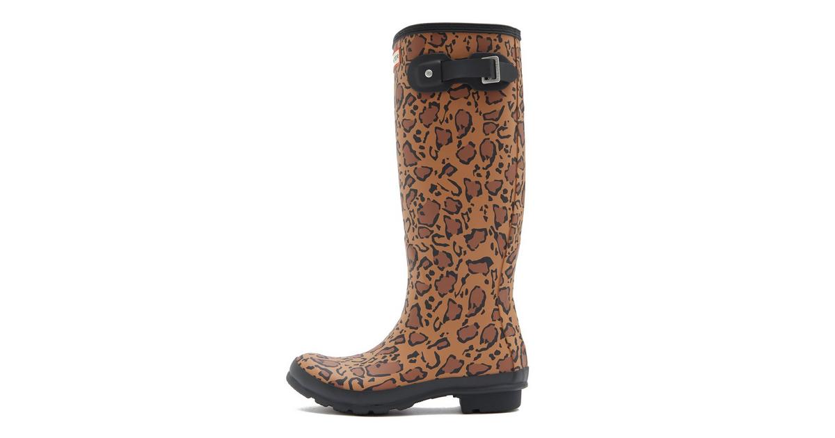 Hunter wellies leopard store print