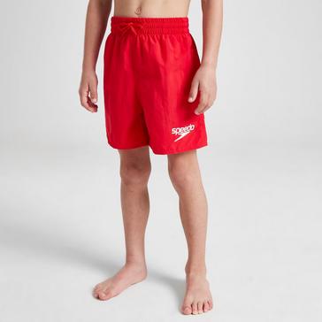 Red Speedo Kids’ Essential 13” Watershorts