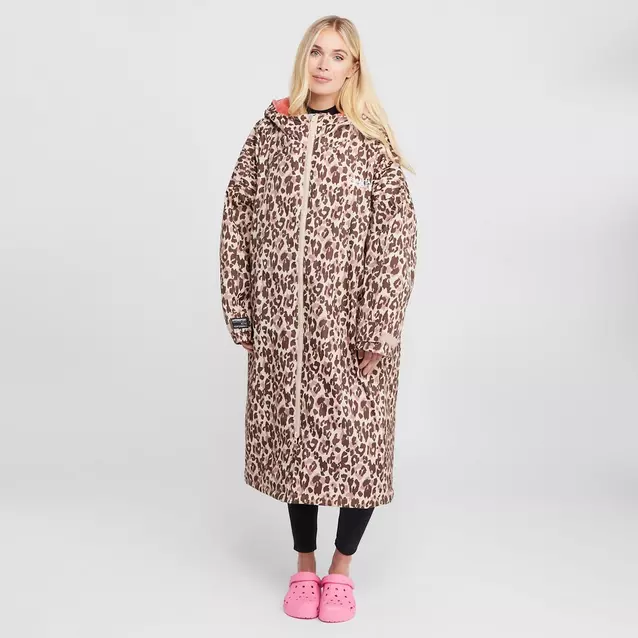 Regatta Adults Waterproof Robe Leopard Print Blacks