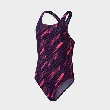 Pink Speedo Kids' Hyperboom Medalist Swimsuit