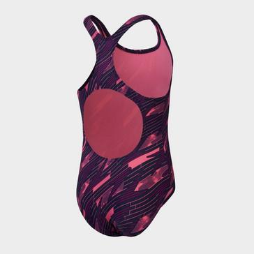 Pink Speedo Kids' Hyperboom Medalist Swimsuit