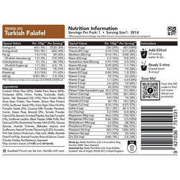 No Colour Radix Turkish Falafel Meal 600