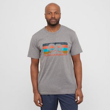 Grey Outdoor Research Men’s Advocate Stripe T-Shirt