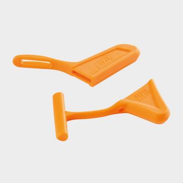 Orange Petzl Axe Pick and Spike Protection