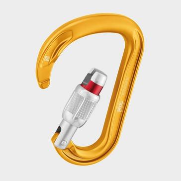 Gold Petzl Attache Carabiner 