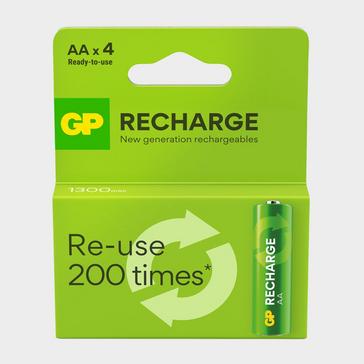 Green GP Batteries Rechargeable AA Battery 4 Pack