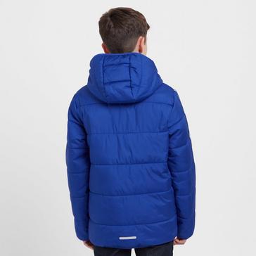 Blue adidas Kids’ 3 Stripes Padded Jacket