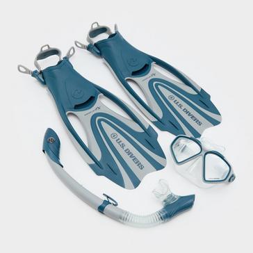 Blue Aqua lung Adult Tiki Travel Set