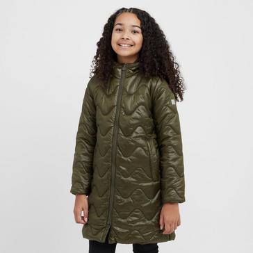 Green Regatta Kids' Cambrie Long Line Quilted Jacket