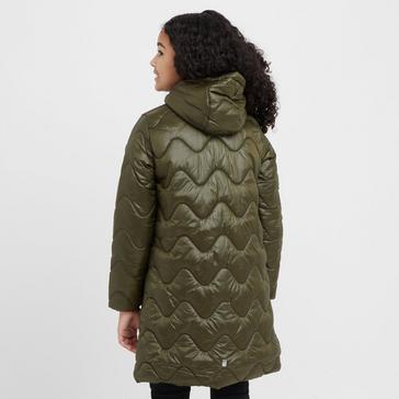 Green Regatta Kids' Cambrie Long Line Quilted Jacket
