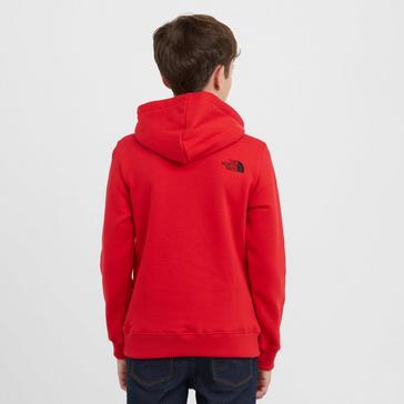 Red The North Face Kids' Topographic Hoodie