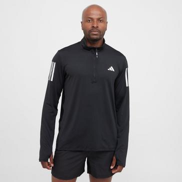 Black adidas Men's Own the Run Half-Zip Track Top