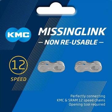 Silver KMC Chains Missing Link 12R EPT Silver (2 pieces)