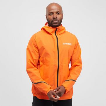 Orange adidas Terrex Men's Xperior 2.5 Light Rain-RDY Jacket