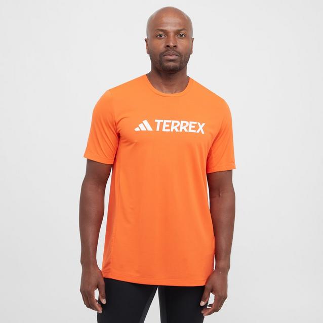 Orange adidas t shirt on sale