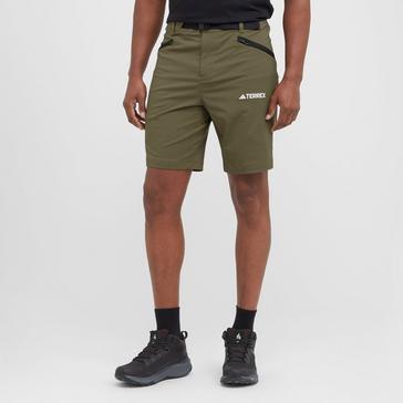 Green adidas Terrex Men's Xperior Mid Shorts