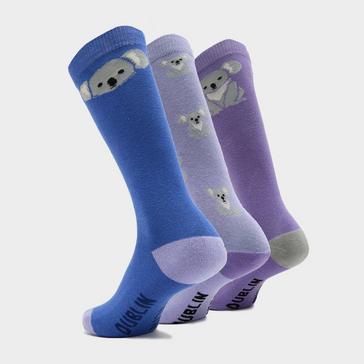 Purple Dublin Kids’ Socks Pack of 3
