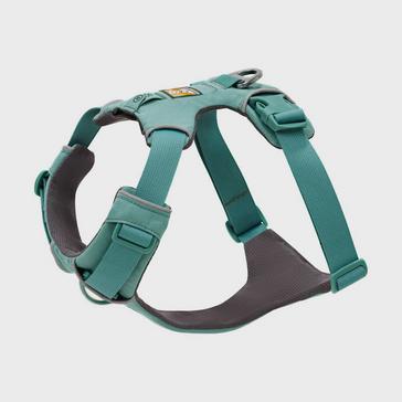 Green Ruffwear Front Range Dog Harness Aurora Teal