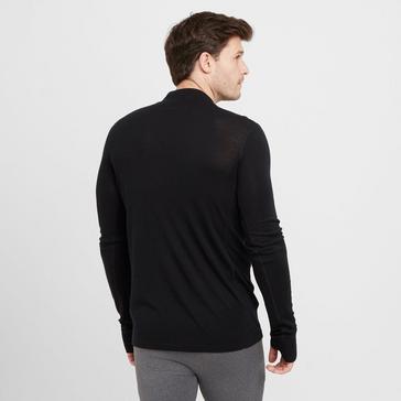 Black OEX Men’s Kelso Merino Long Sleeve Zip Baselayer