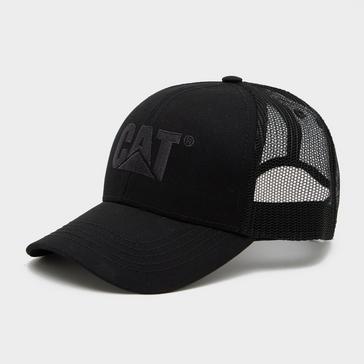 Black CAT Raised Logo Cap