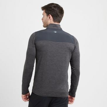 Grey North Ridge Move Half Zip Long Sleeve Tee