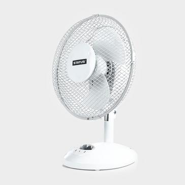 White HI-GEAR 9” Desk Fan