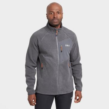 Grey OEX Men’s Alder Full Zip Fleece