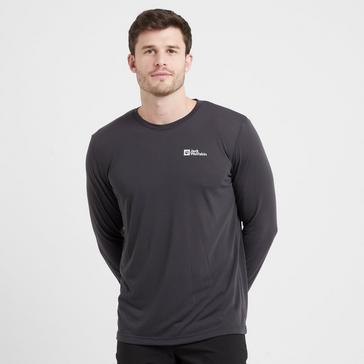 Grey Jack Wolfskin Men’s Vonnan Long Sleeve T-Shirt