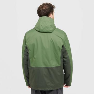 Green Columbia Men's Pouring Adventure III Waterproof Jacket