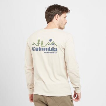 Cream Columbia CSC Seasonal Logo Long Sleeve T-Shirt