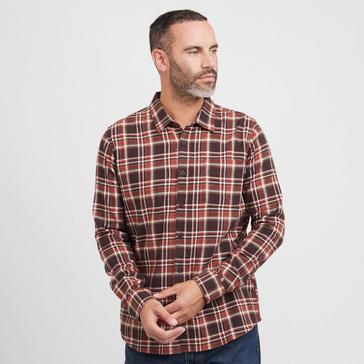 Brown Weird Fish Men's Broxton Long Sleeve Check Shirt