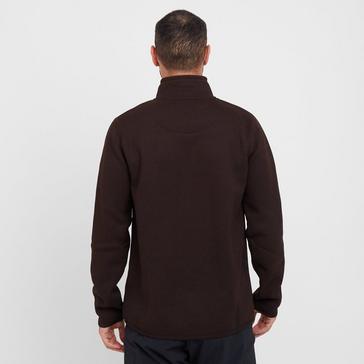 Brown Weird Fish Men's Burlock 1/4 Zip Bonded Fleece