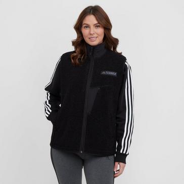 Black adidas Terrex Women’s Xploric High Pile Fleece Vest