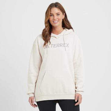 Cream adidas Terrex Women's Logo Hoodie