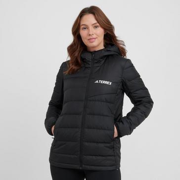 Black adidas Women’s Multi Light Down Hooded Jacket