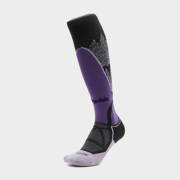 Purple Bridgedale Women’s Bridgedale Midweight Merino Ski Socks 