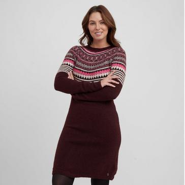 Purple Weird Fish Women’s Casey Knit Jumper Dress