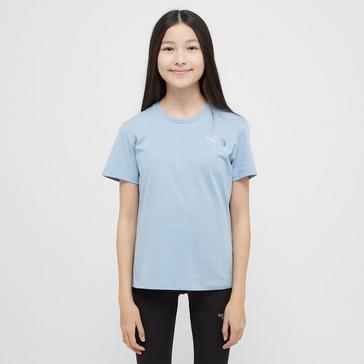 Blue The North Face Girls' Repeat Back Hit T-Shirt Junior