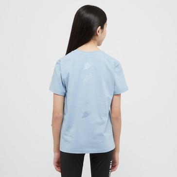 Blue The North Face Girls' Repeat Back Hit T-Shirt Junior